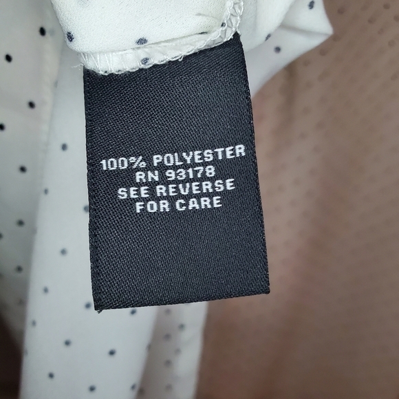 Premise White Polka Dot Blouse 1X - Picture 7 of 7